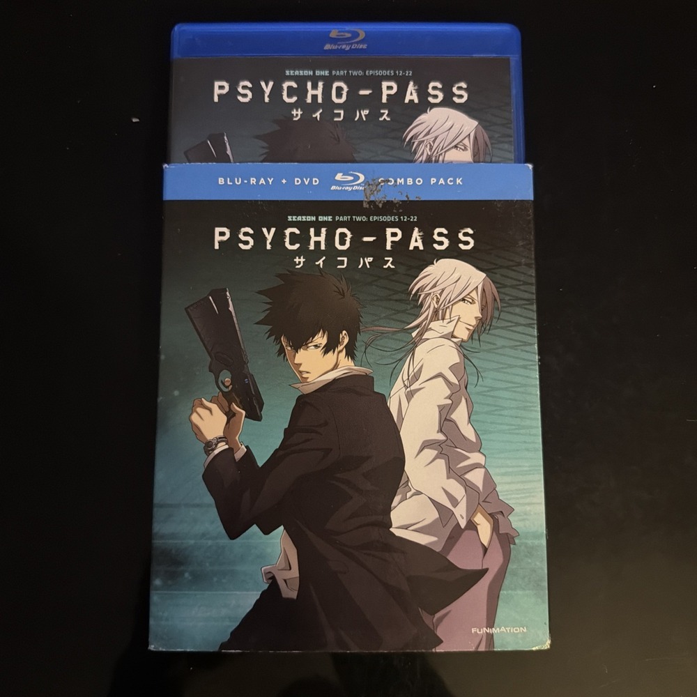 Psycho-Pass: Season One Part Two (Blu-ray DVD Combo) With Slipcover Scratch Free